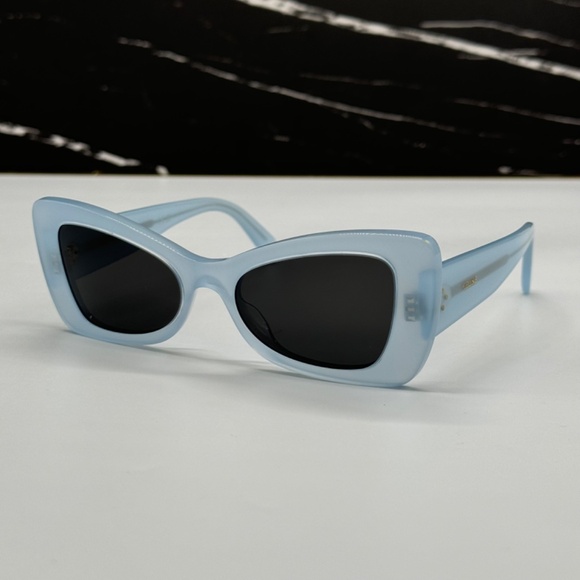 NEW CL40236I 84A CELINE BLUE GREY BUTTERFLY WOMEN CELINE SUNGLASSES - Picture 5 of 12